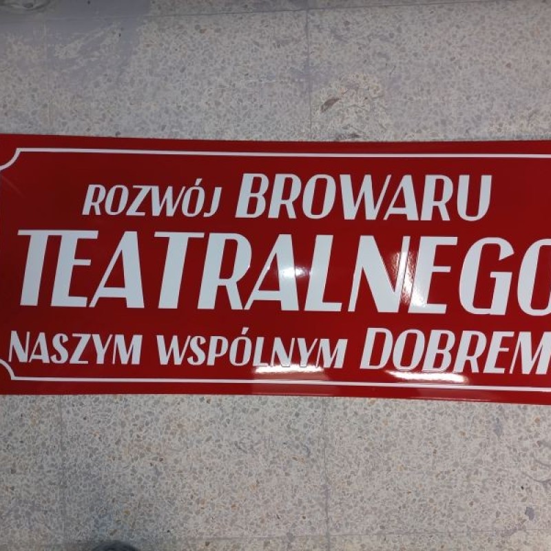 tablica emaliowana-napis
